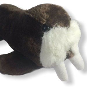 Sea World Vintage 1988 Brown Walrus with Tusks